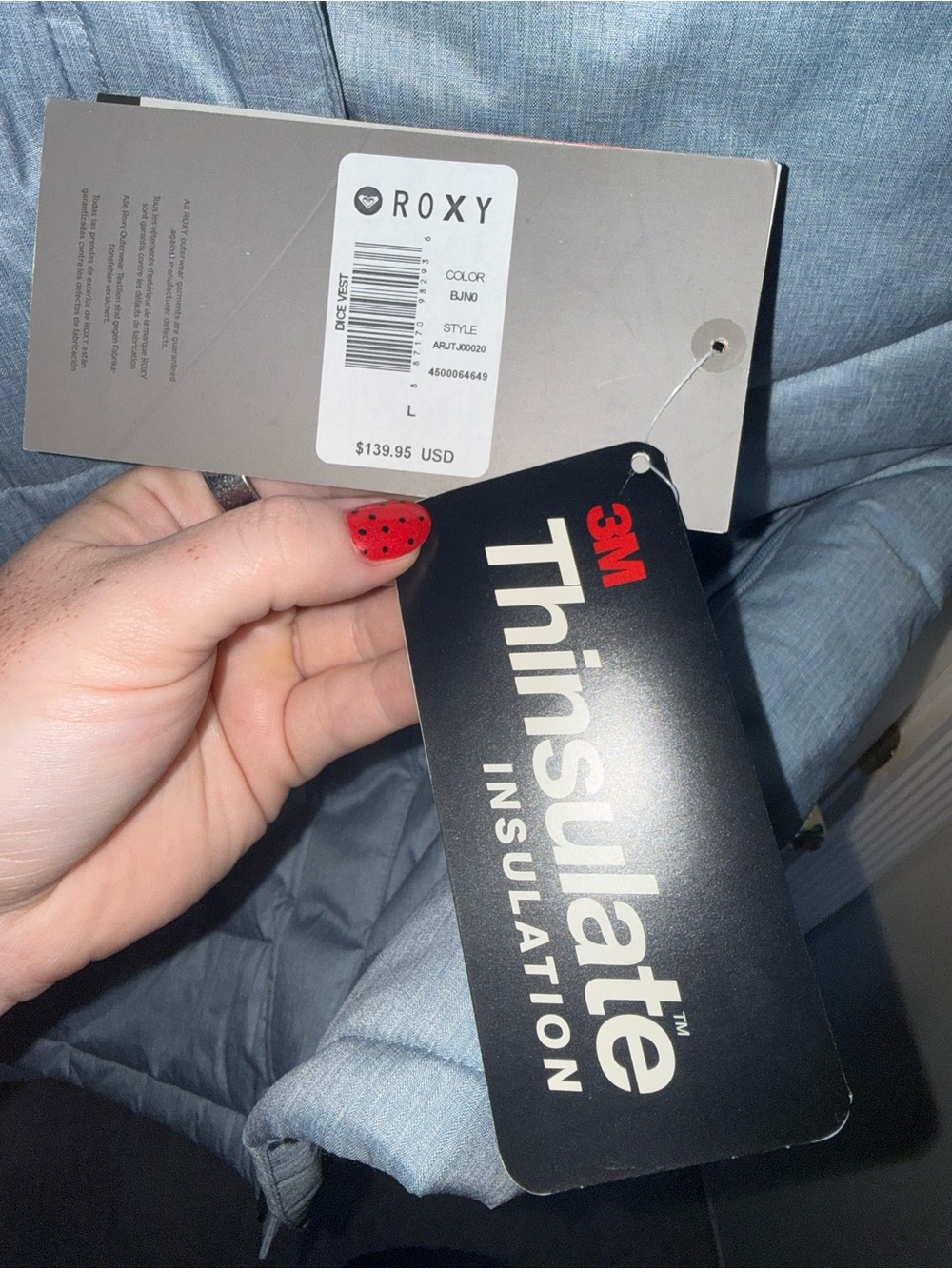 NWT Roxy Snow Puffy Vest - Picture 4 of 7